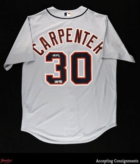Kerry Carpenter Autograph Signed MLB Nike #30 Tigers Jersey AUTO Fanatics COA