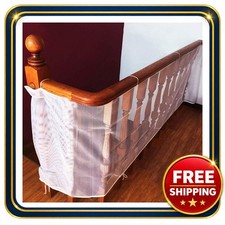 Child Safety Net for Balcony Railing and Stairs 10ft x 2.5ft Nylon Mesh
