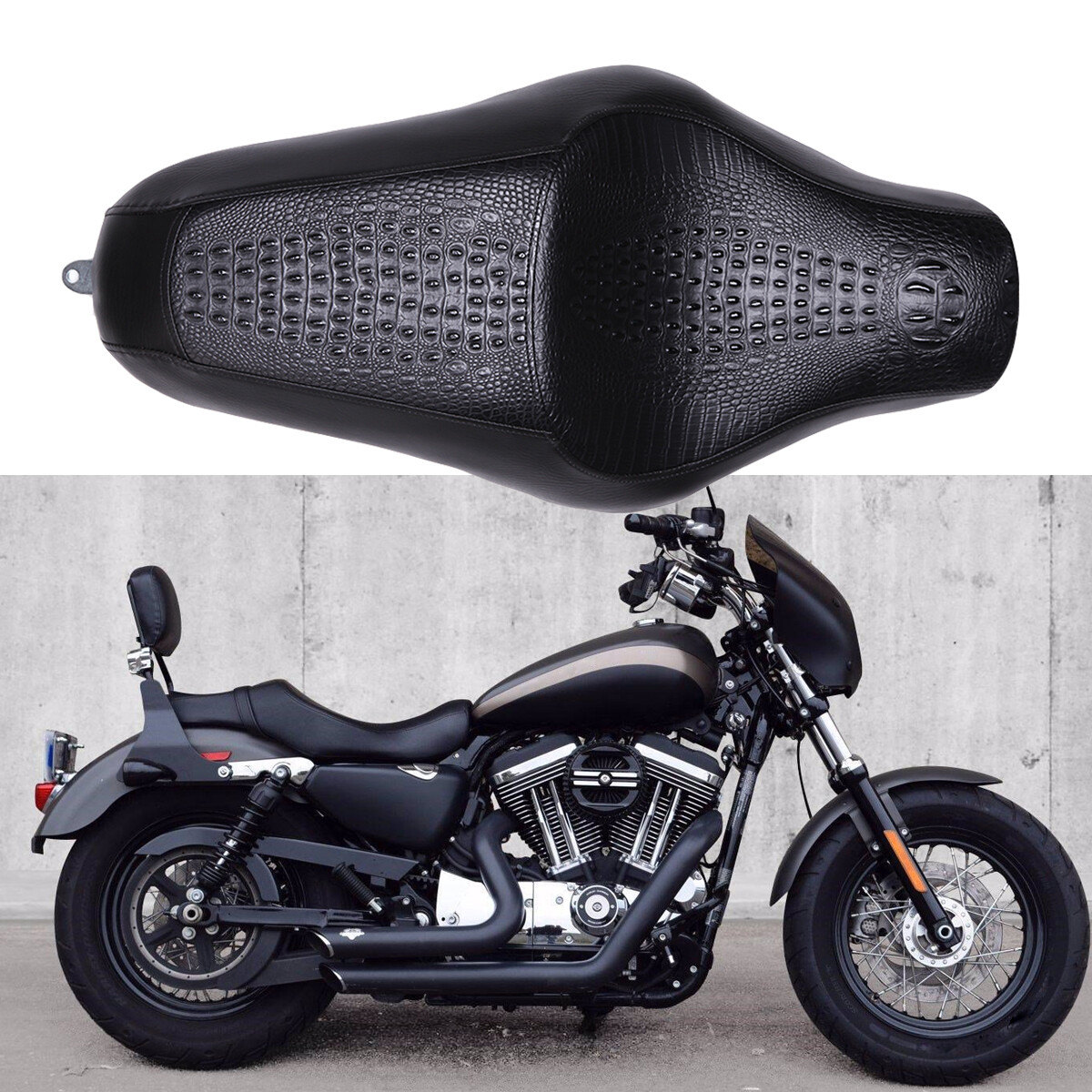 RIDER Harley Sportster Seat Honeycomb Stitching Seat For