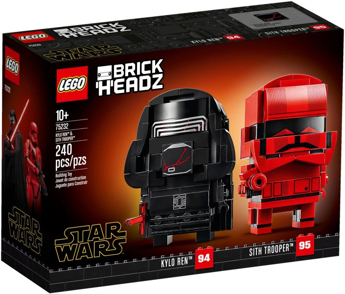 RARE! LEGO 75232 Brickheadz Star Wars Kylo Ren & Sith Trooper *NEW & Sealed box*