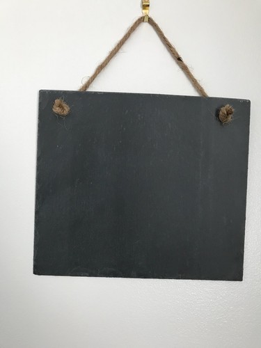 Handmade Natural Slate Chalkboard Large Message Memo Shabby Chic Wedding - Picture 4 of 5