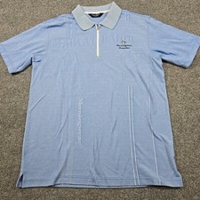 Vintage Grand Slam Munsingwear Penguin Blue Polo Shirt Mens Large Short Sleeve