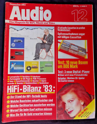 AUDIO 12/83,TEST: 24 CHROM CASSETTEN TDK,BASF,FUJI,ACCUPHASE C 280,CITATION XXP,