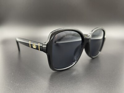New GUCCI GG0765S 002 Black Frame Black Lens 57-16 Authentic