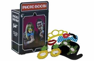 Paladone Photo Booth und Gesicht Strohhalme Party Pack Tragbar Digital Photo Booth