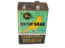 Selten 1940s 1950s WHIZ R.M. Hollingshead Hush-Shak Gleitgel Auto Gallone Dose