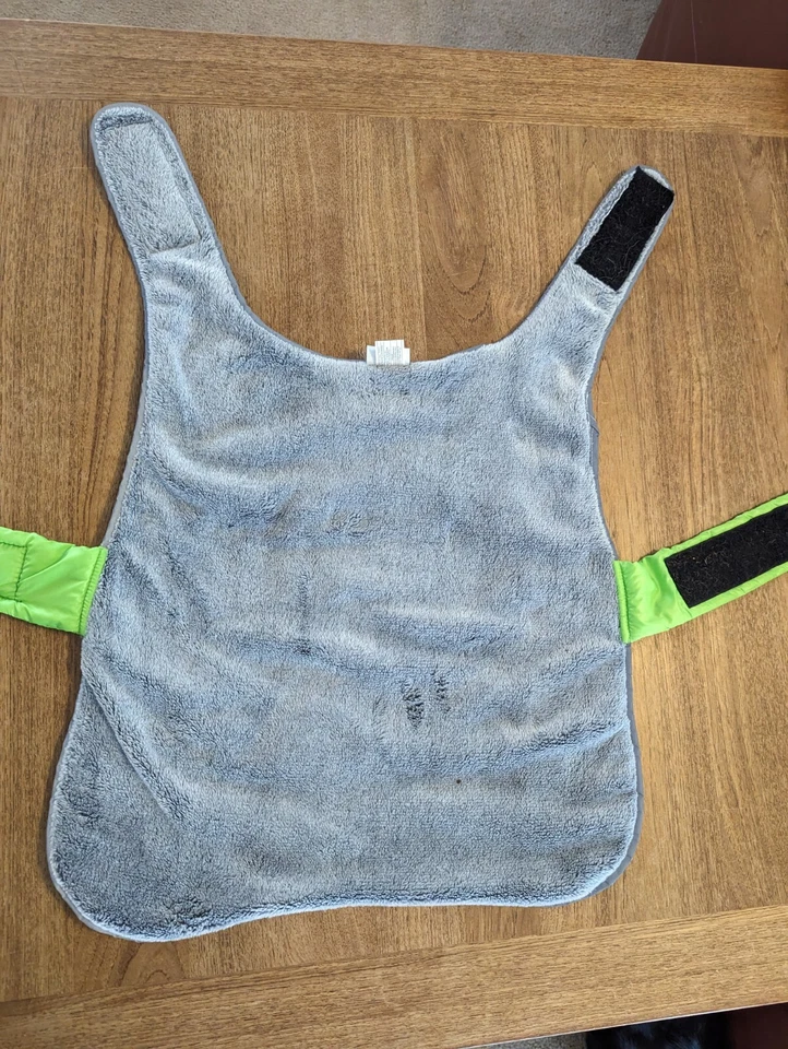 Abrigo Chaqueta Top Paw Dog Verde Neón Reflectante Puffer Mascota Gris Forrado de Piel Talla XL Foto 4 de 4