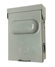 GE Non-Fusible AC Disconnect Switch Lockable 240 V Outdoor 60 Amp, Gray TF60RCP