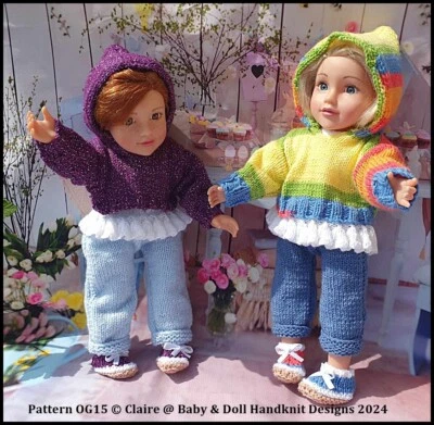 KNITTING PATTERN OG15 FOR 18" FASHION DOLL, FITS AMERICAN GIRL & OUR GENERATION
