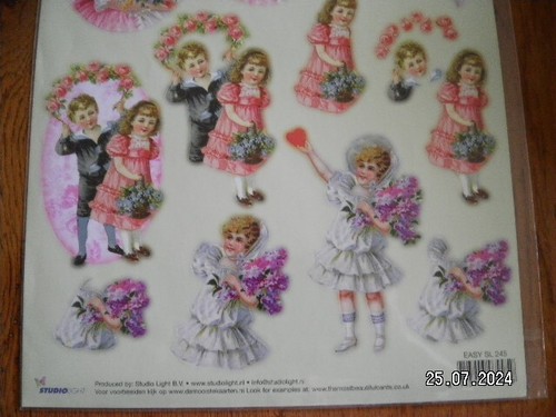 Beautiful Studio Light Die Cut Decoupage Toppers 'EASY SL 245' (526) - Picture 3 of 3