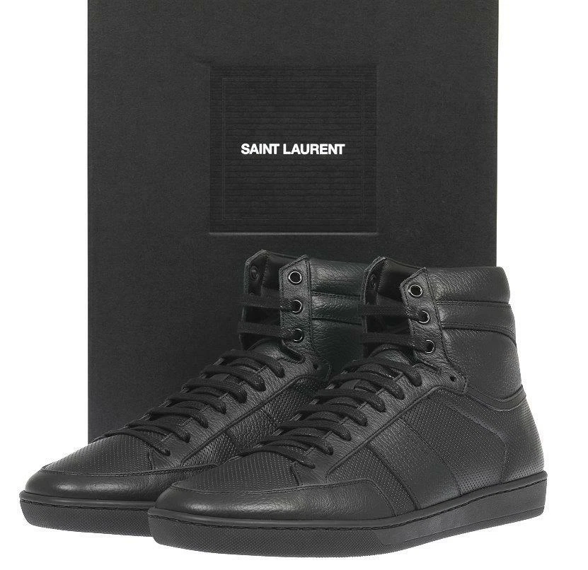 Saint laurent sales black sneakers
