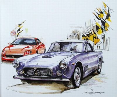 Sportscar 185 illustrations by Bow 2冊セット SPORTSCAR185ILLUSTRATIONSbyBow: CAR MAGAZINE COVER