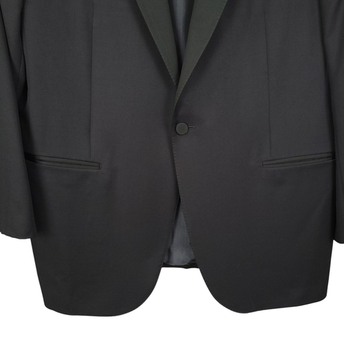 ERMENEGILDO ZEGNA Herren 2tlg Smoking Anzug IT 56R Mila Micronsphere Schwarz Wolle - Bild 6 von 22