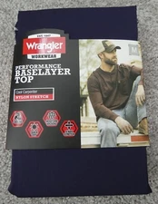 MENS WRANGLER WORKWEAR BASELAYER LONG-SLEEVE TOP, DRY-WICKING, COOLING, FITNESS