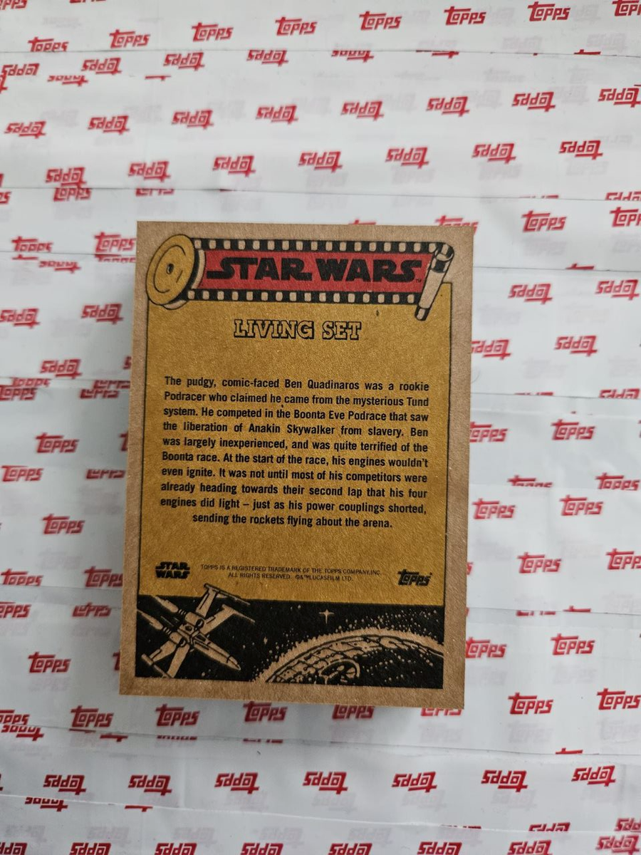 TOPPS STAR WARS LIVING SET CARD BEN QUADINAROS #469 STAR WARS THE