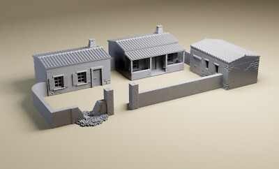 #ad Italy Spain Rural Combo 28mm 20mm or 15mm tabletop wargaming terrain WWII $57.75