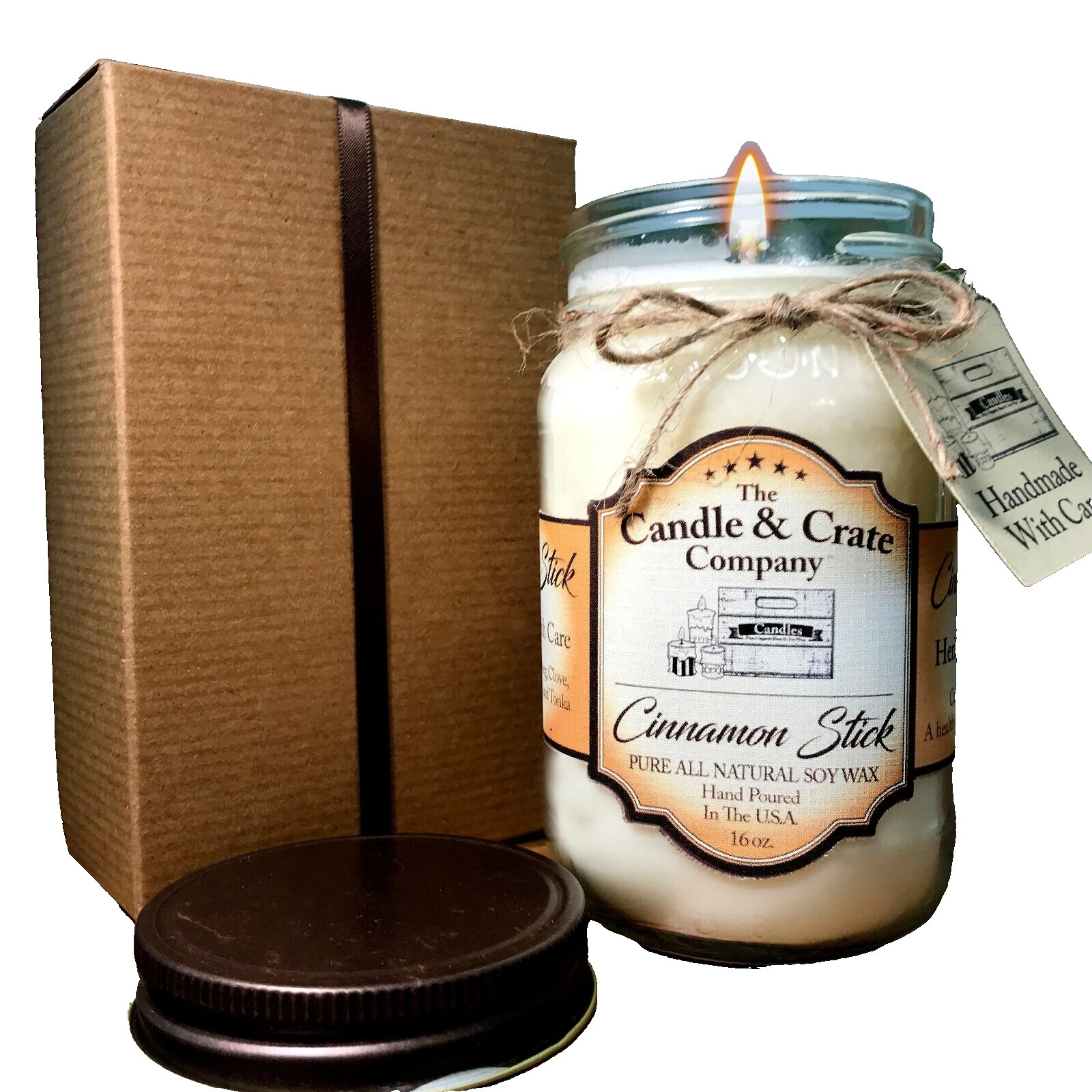Handmade Cinnamon Scented Décor Candles