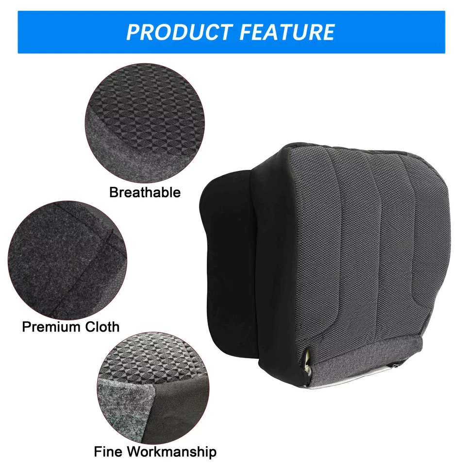 For 2002-2005 Dodge Ram SLT ST 1500 2500 Driver Bottom Seat Cover & Foam Cushion - Image 3 of 4