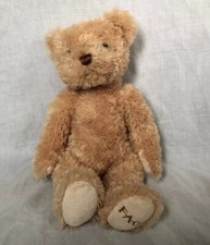 FAO Schwarz Teddy Bear Plush Stuffed Animal 19" Curly Golden Brown