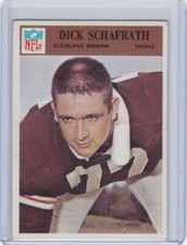 1966 Philadelphia #50 Dick Schafrath Browns Free Shipping!