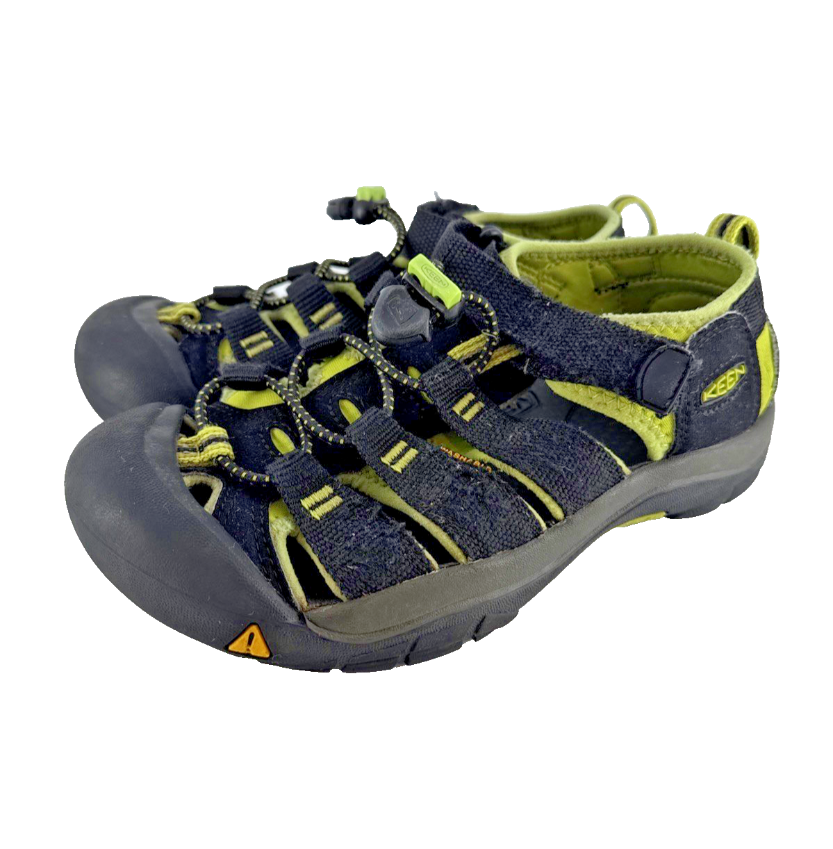Sandali KEEN Newport H2 bambino taglia 2M nero verde lime scarpe da trekking punta chiusa