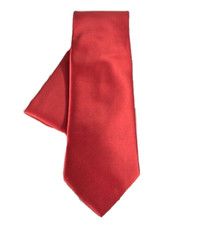 St. Patrick Men's Tie and Hanky Set Coral Solid Pattern Microfiber 3" Wide