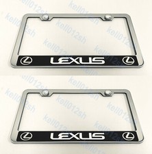 2pcs [LexusReversed Style] STAINLESS STEEL CHROME License Plate Frame Holder
