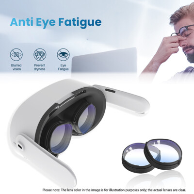 For Quest 3S VR Headset Magnetic Anti-blue Light Glasses Lens