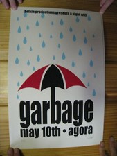 Garbage Poster Silkscreen Signed Numbered May 10
