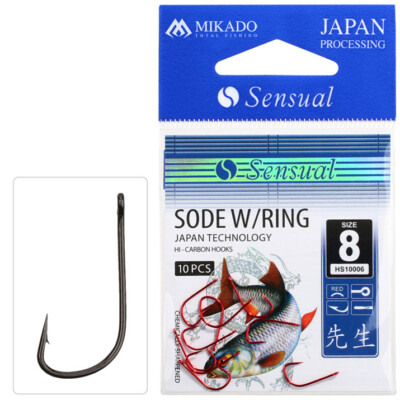 10 x MIKADO SODE Angelhaken mit Öhr Method Feederhaken für Brassen und Rotaugen
