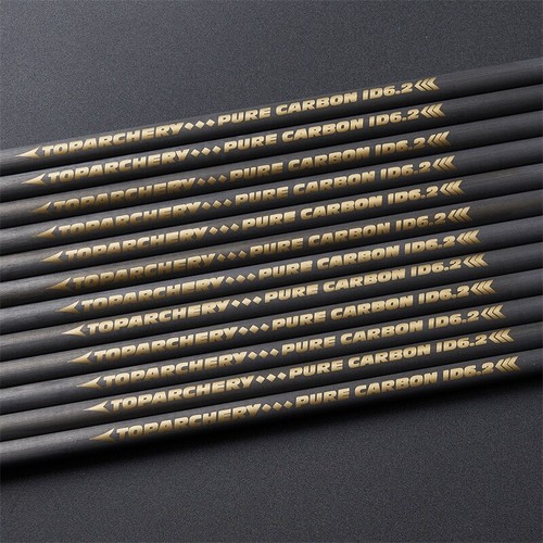 Eje de flecha de carbono puro de 33" SP300-600 e ID6,2 mm insertos y levas tiro con arco caza - Imagen 9 de 22