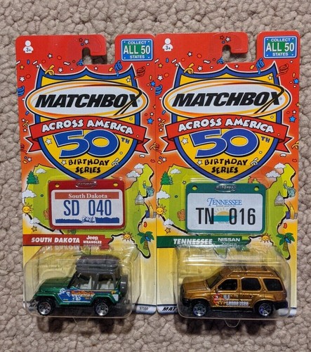 4x 2001 Matchbox Across America 50th Birthday Series Pennsylvania Florida - Picture 2 of 2