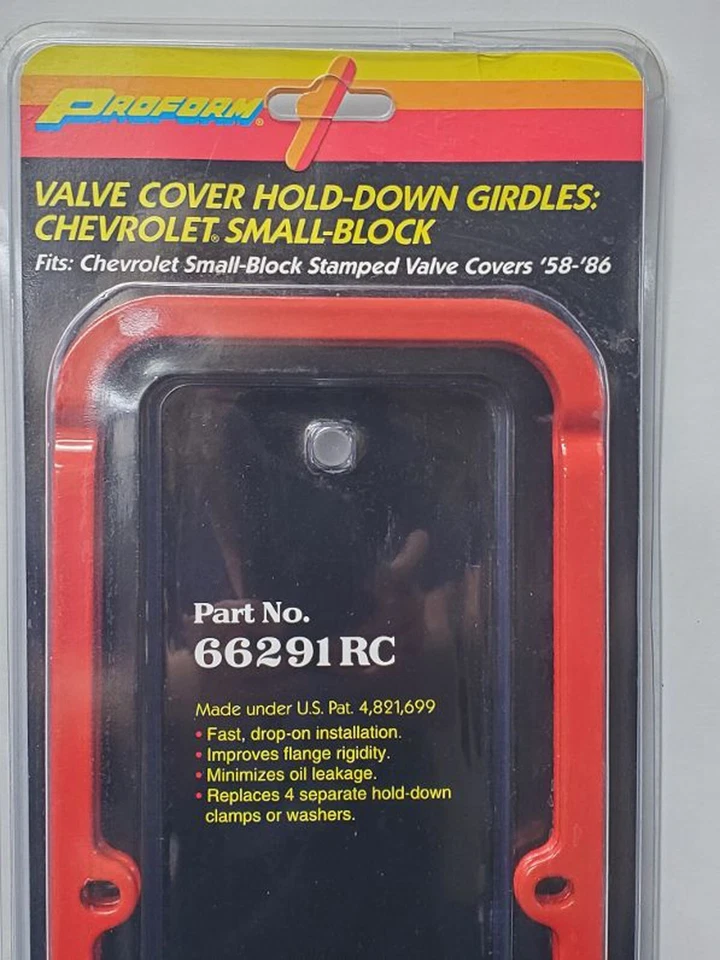 SBC SB CHEVY КЛАПАН КРЫШКА УДЕРЖИВАЮЩИЙ ПОЯС 1 ИЗДЕЛИЕ CHEVY КРАСНЫЙ 2 ИЗДЕЛИЯ КОМПЛЕКТ - Изображение 2 из 2