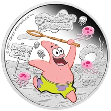 2025 Tuvalu Spongebob Squarepants Patrick 1 oz Silver Proof Coin