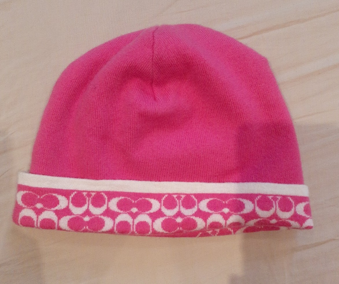 Coach Signature C 100% Wool Beanie Hat Coach Women main image 3