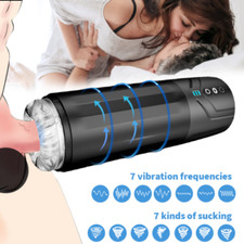 Male Masturbaters Automatic HandsFree Thrusting Cup Rotating Stroker Men Sex Toy