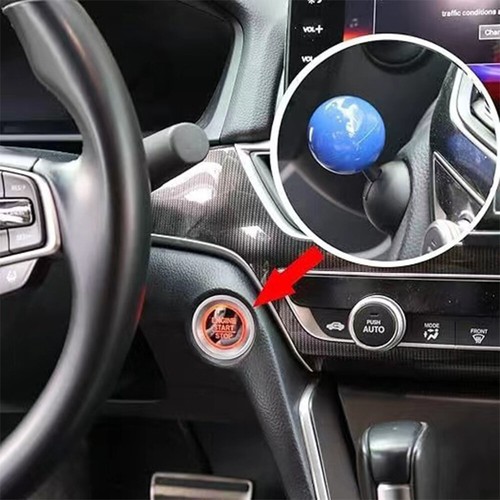Car Push to Start Button Rocker Metal Ball-bar Engine Start Stop Button Joystick - Picture 3 of 15