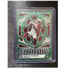 2025 Panini Donruss Optic Diamond Hands Larry Fitzgerald #10 Dragon Prizm /24