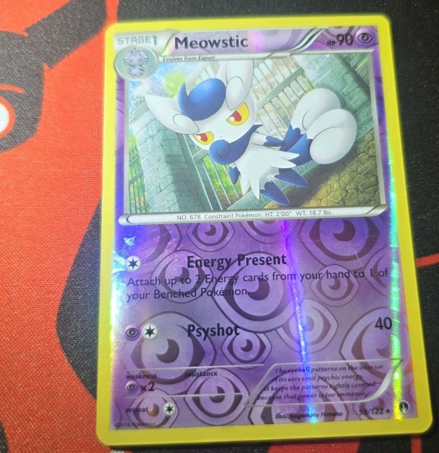 The Pokémon Company Meowstic 59/122 Breakpoint Reverse Holo Uncommon 2016 90HP