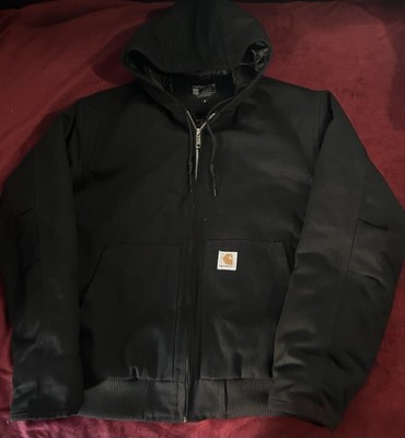 Carhartt J130 Men's Jacket, Size Medium - Black | eBay
