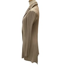 Used ISSEY MIYAKE FETE Pleats Jacket SIZE 2 IF72FD209 Beige B Rank