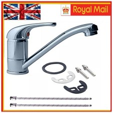 Caravan Mixer Tap Chrome Plated Long Spout Motorhome Camper Van Boat For 12mm