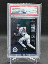 Rickey Henderson 2019 Topps Finest Originals 2001 Buyback Auto 1/8 PSA 8 Card 48