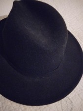 Artist samantha hudson inspired black fedora womens w stars on inside brim