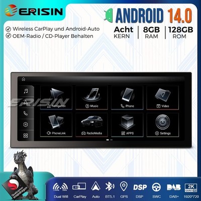 12.3'' Qualcomm 128GB Android 14 Autoradio für Audi Q5 GPS DAB+ Wifi DSP CarPlay