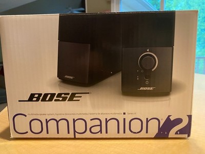 Bose Companion 2 Series III Multimedia Speaker System Black New Open Box