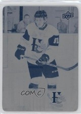 2018-19 Upper Deck CHL Printing Plate Cyan 1/1 Antoine Morand #201 lb9