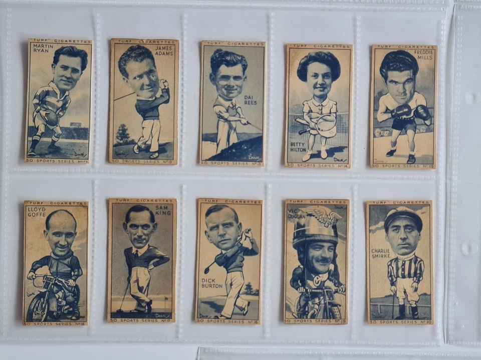 Cigarette Card Set CARRERAS LTD TURF 50 Sports Series Set of 49 1949 #18 - Image 3 of 4