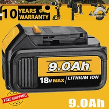 9.0Ah For Dewalt DCB184 18V XR slide Li-Ion Battery DCB182 DCB183 DCB180 DCB200