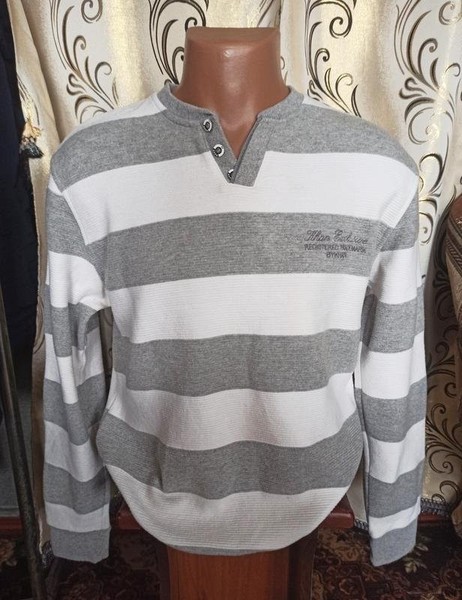 Men Khan Sweater White Cotton 42 / XL / 50
